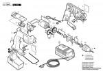 Bosch 0 601 938 703 Gbm 7,2 Ves-2 Cordless Drill 7.2 V / Eu Spare Parts